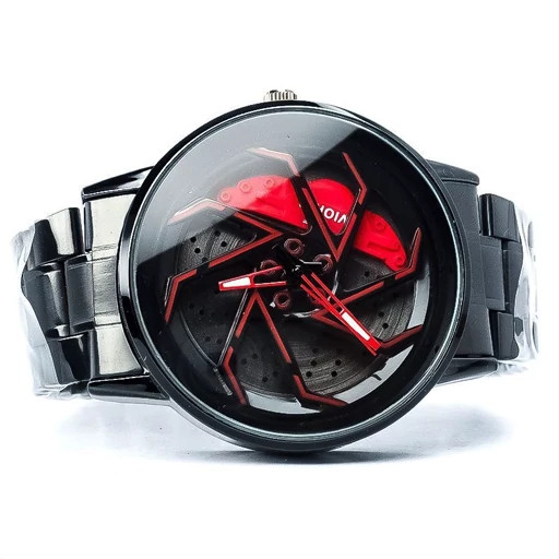 ساعت مچی رینگی مردانه رینگ چرخشی رنگ ثابت ضد اب کیفیت عالی