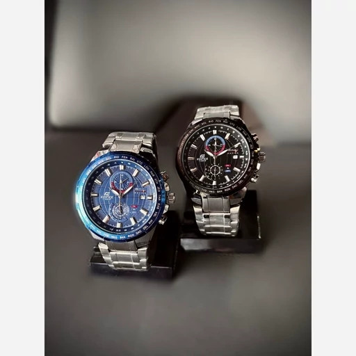 ساعت مچی مردانه اورجینال کاسیو ادی فایس سه موتور فعال ضد اب رنگ ثابت