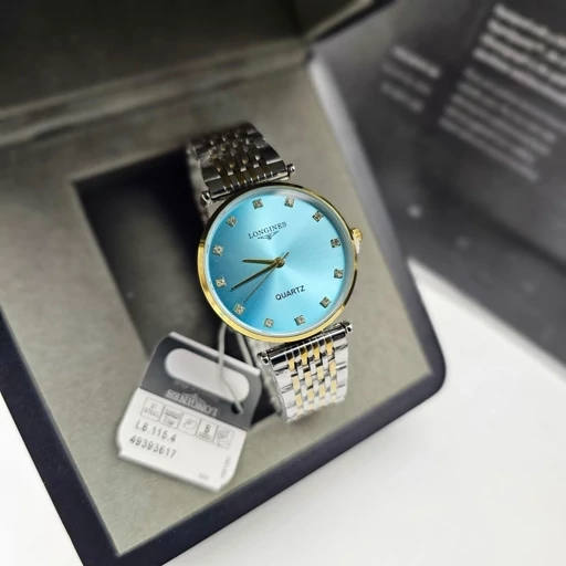 ساعت مچی زنانه اورجینال لونجین بند استیل رنگ ثابت ضد اب کیفیت عالی LONGINES