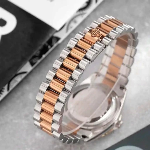ساعت مچی مردانه و زنانه رولکس اصلی قفل رولکسی قاب نگین دار رنگ ثابت ضداب کیفیت بینظیرROLEX