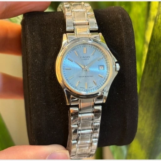 ساعت مچی زنانه کاسیو casio اصل بند استیل نقره ای خاص وجذاب