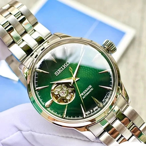 ساعت مچی مردانه اتوماتیک سیکو ضداب رنگ ثابت قفل مخفی حک برند سیکو اتوماتیک.SEIKO