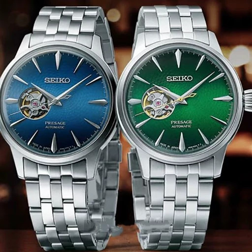 ساعت مچی مردانه اتوماتیک سیکو ضداب رنگ ثابت قفل مخفی حک برند سیکو اتوماتیک.SEIKO
