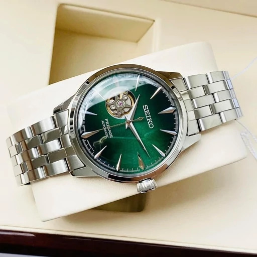 ساعت مچی مردانه اتوماتیک سیکو ضداب رنگ ثابت قفل مخفی حک برند سیکو اتوماتیک.SEIKO