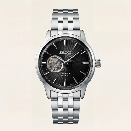 ساعت مچی مردانه اتوماتیک سیکو ضداب رنگ ثابت قفل مخفی حک برند سیکو اتوماتیک.SEIKO