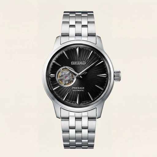 ساعت مچی مردانه اتوماتیک سیکو ضداب رنگ ثابت قفل مخفی حک برند سیکو اتوماتیک.SEIKO